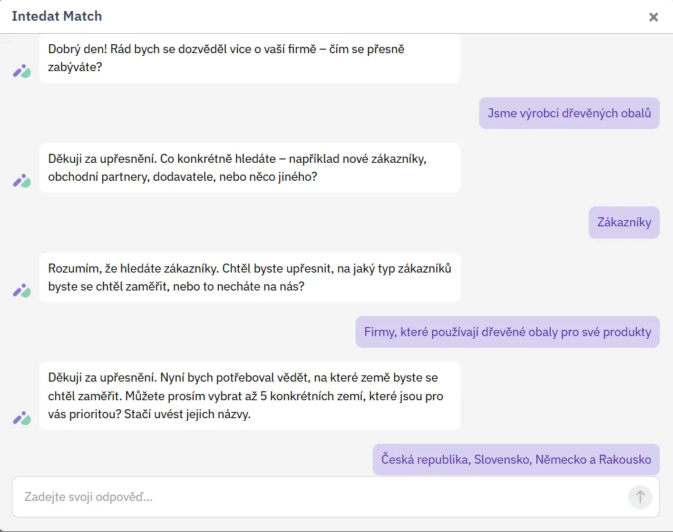 Ukázka produktu Intedat
