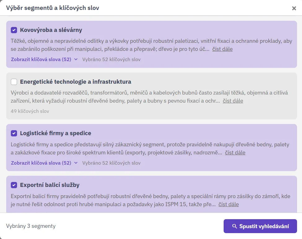 Ukázka produktu Intedat